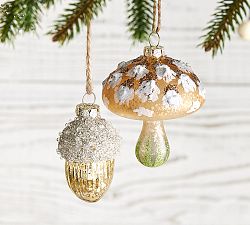 Mercury Woodland Ornaments, Mixed Set of 5