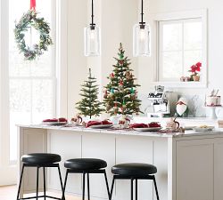 Open Box: Lit Faux Pine Trees