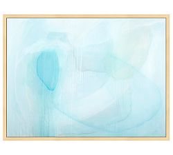 Seaglass Hues Canvas Framed Canvas by Tricia Strickfaden