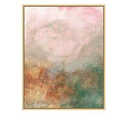 Pink Haze Framed Canvas Print