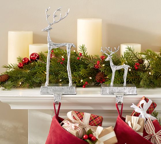 Sculpted Reindeer Stocking Holder