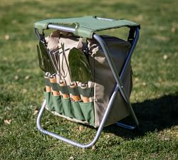 Foldable Gardening Seat with Tools &amp; Detachable Tote