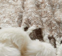 Naomi Fur Pom Pom Throw