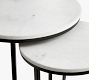 Delaney Round Marble Nesting End Tables
