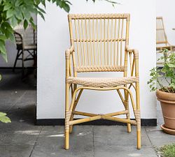 Piano Alu-Rattan Outdoor Dining Armchair