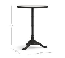 Rae Round Marble End Table (20")