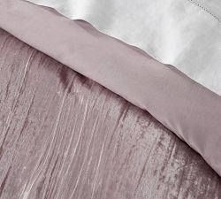 Crinkle Velvet Duvet Cover &amp; Shams