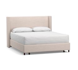 Elliot Shelter Upholstered Footboard Storage Platform Bed
