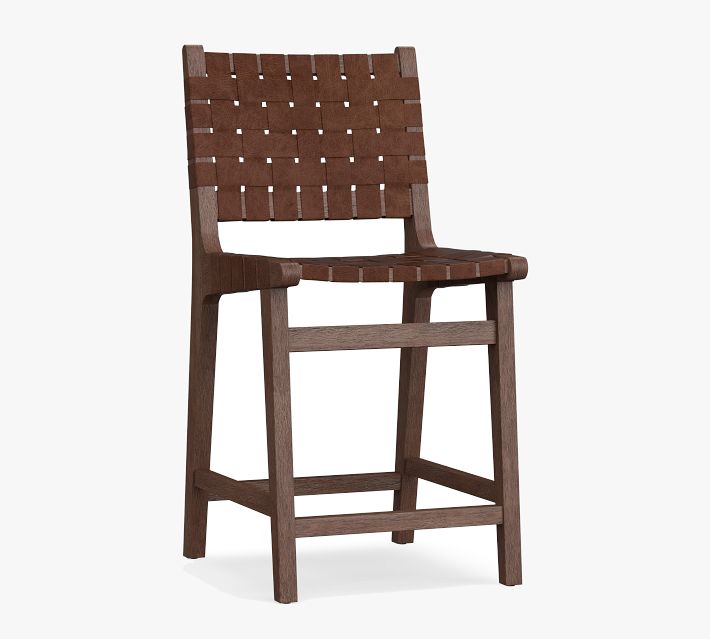 本革スツール～Woven leather stool～ Fenton Woven Leather Stool | Pottery Barn