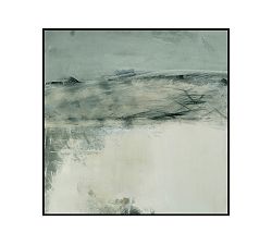 Gray Lands Framed Canvas