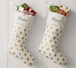 Metallic Dot Stockings