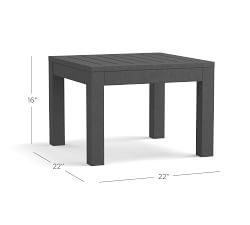 Indio Metal Square Outdoor Side Table (22")