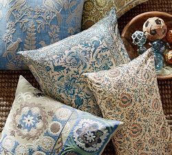 Selena Block Print Inspired Lumbar Pillow Cover