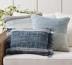 Coastal Horizon Blue Outdoor Pillow Set