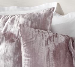 Crinkle Velvet Duvet Cover &amp; Shams