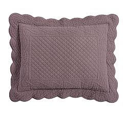 Open Box: Heirloom Quilted Shams, Standard, Set of 2 - Plum