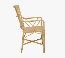 Piano Alu-Rattan Outdoor Dining Armchair