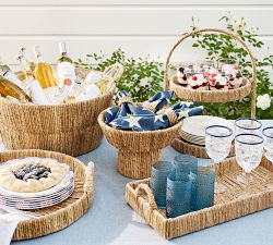 Stripe Rim Outdoor Goblets