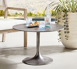 Belize Metal Round Coffee Table (20"-28")