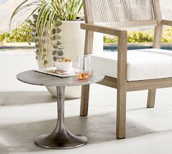 Belize Metal Round Coffee Table (20"-28")