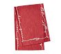 Holiday Sentiment Embroidered Cotton Table Runner