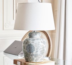 Langley Petite Ceramic Table Lamp (18")
