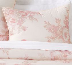 Monique Lhuillier Rose Bouquet Floral Print Sham