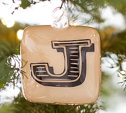Glass Alphabet Ornaments