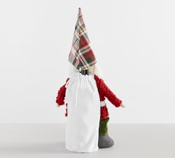 Gnome Plaid Wine Bag