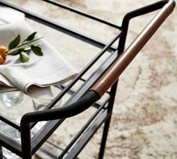 Hugo Metal Bar Cart (29")