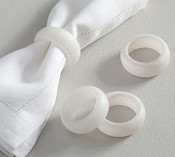 Seaglass Napkin Rings, Set of 4