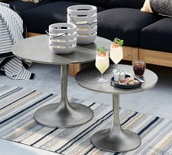 Belize Metal Round Coffee Table (20"-28")