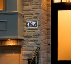 Metallic Crystal LEDTrajan Engraved Address Sign