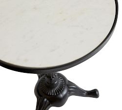 Rae Round Marble End Table (20")