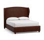 Raleigh Wingback Leather Bed