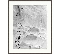 Snow Park and Lift Framed Print