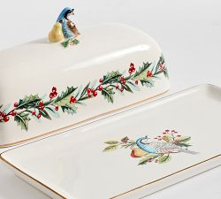 12 Days of Christmas Stoneware Butter Dish