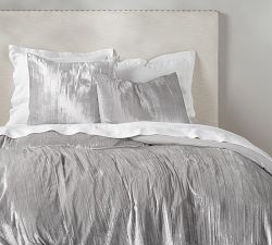 Crinkle Velvet Duvet Cover &amp; Shams