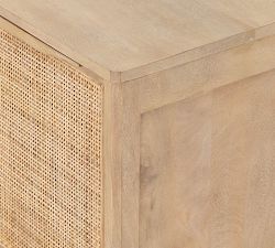 Dolores Cane Cabinet Nightstand (20")