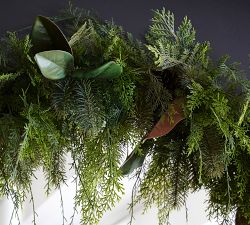 Draping Faux Cedar &amp; Pine Garland