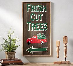 Fresh Cut Trees Sign