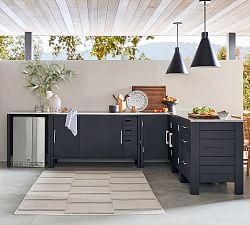 Malibu Metal Ultimate 5-Piece Outdoor Kitchen Set (130")