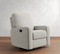 PB Comfort Square Arm Swivel Recliner - Thumbnail 4