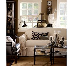 Tie-Arm Loose-Fit Slipcover - Twill