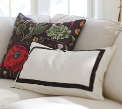 Belgian Flax Linen Frame Lumbar Pillow Cover