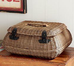 Jacquelyne Curved Lidded Basket