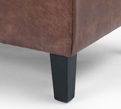 Jay Tufted Leather Storage Bench