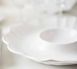 Monique Lhuillier Juliana Scalloped Chip &amp; Dip Server