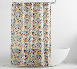 Willow Floral Organic Shower Curtain