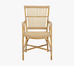 Piano Alu-Rattan Outdoor Dining Armchair